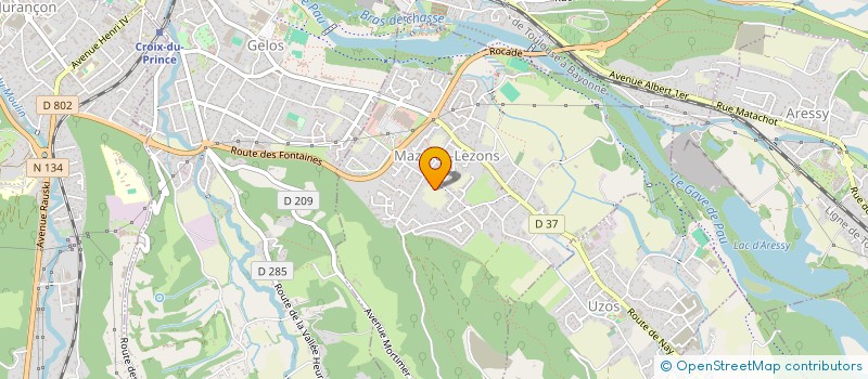 localisation de l'entreprise SCM DE LA FONTAINE  MAZERES-LEZONS