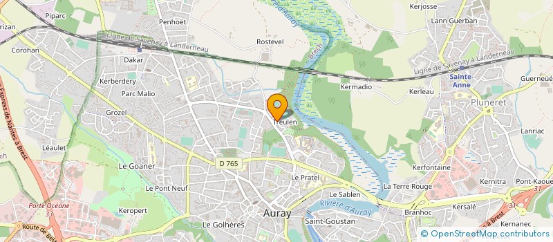 localisation de l'entreprise SCM DE LA FORET à AURAY