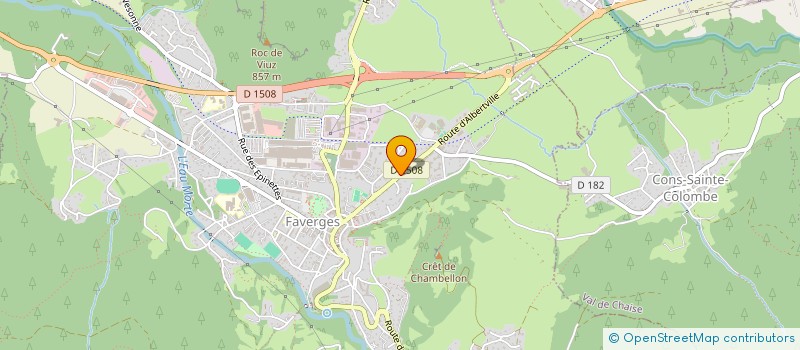 localisation de l'entreprise SCM DE LA FRUITIERE à FAVERGES-SEYTHENEX