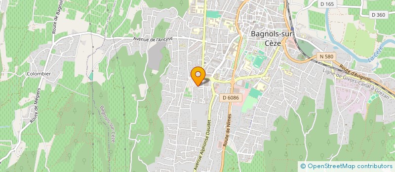localisation de l'entreprise SCM DE LA GARAUD à BAGNOLS-SUR-CEZE
