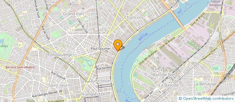 localisation de l'entreprise SCM DE LA GARONNE ET DU GANGE à BORDEAUX
