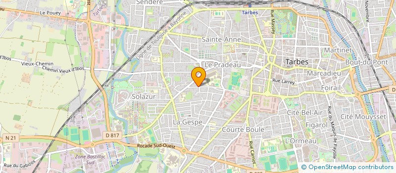 localisation de l'entreprise SCM DE LA GESPE  TARBES