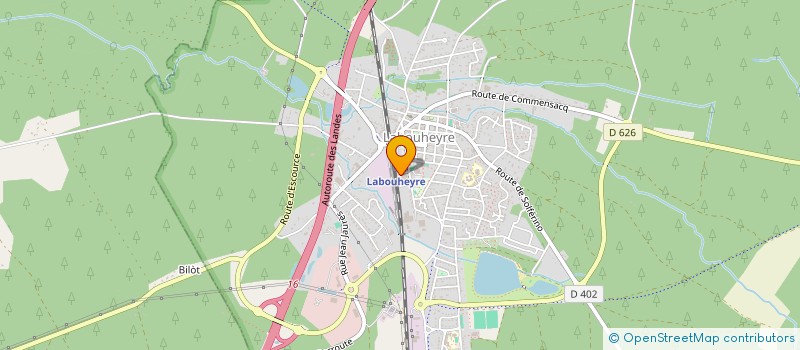 localisation de l'entreprise SCM DE LA HAUTE LANDE  LABOUHEYRE