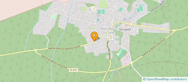 localisation de l'entreprise SCM DE LA JALLE  MARTIGNAS-SUR-JALLE