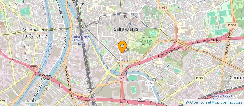 localisation de l'entreprise SCM DE LA LEGION D'HONNEUR à SAINT-DENIS