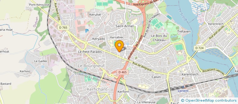 localisation de l'entreprise SCM DE LA LIBERTE  LORIENT