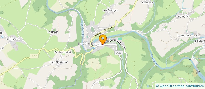 localisation de l'entreprise SCM DE LA MAISON MEDICALE DE LA CELLE DUNOISE à LA CELLE-DUNOISE