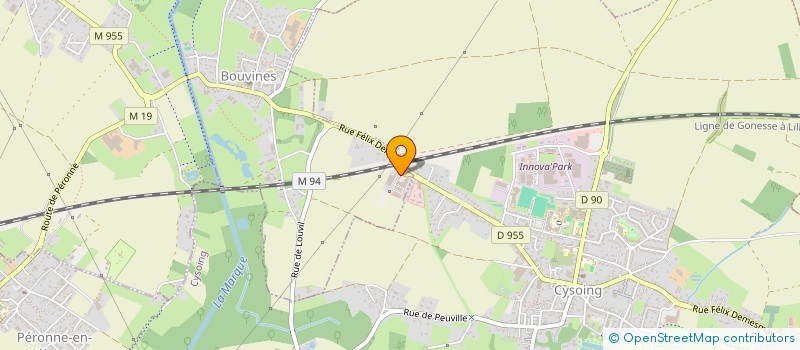 localisation de l'entreprise SCM DE LA PLAINE  BOUVINES