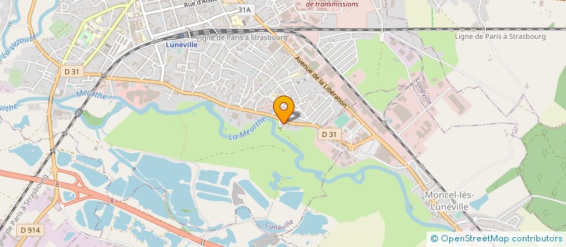 localisation de l'entreprise SCM DE LA POLOGNE  LUNEVILLE