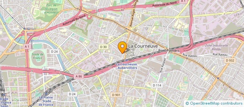 localisation de l'entreprise SCM DE LA REPUBLIQUE à LA COURNEUVE