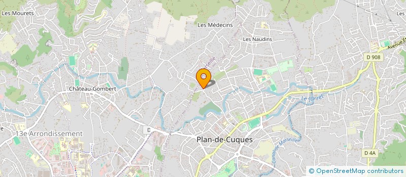 localisation de l'entreprise SCM DE LA ROTONDE  PLAN-DE-CUQUES