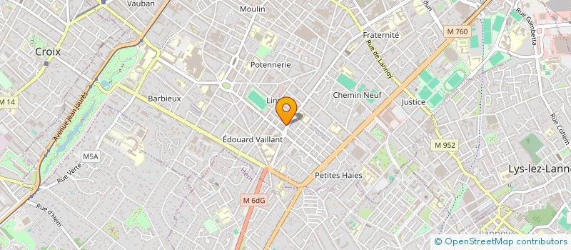 localisation de l'entreprise SCM DE LA RUE DE RUBENS  ROUBAIX