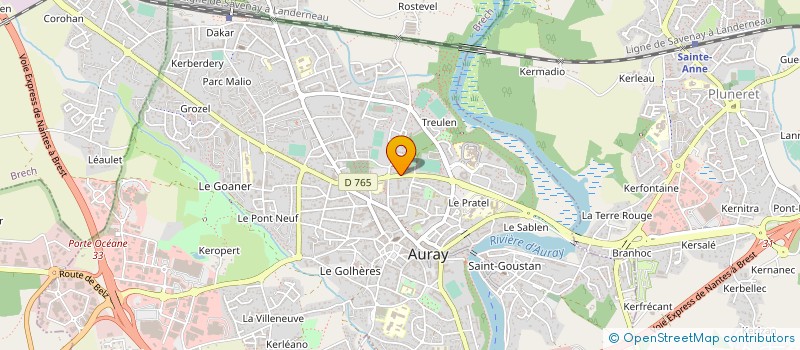 localisation de l'entreprise SCM DE LA SPHERE à AURAY