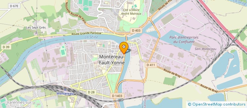 localisation de l'entreprise SCM DE LA TANNERIE  MONTEREAU-FAULT-YONNE