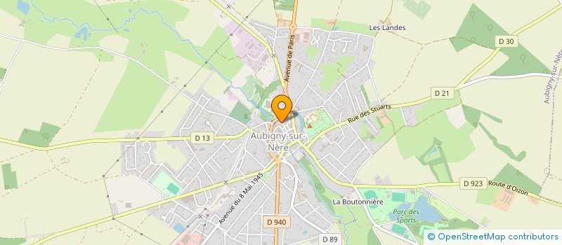 localisation de l'entreprise SCM DE LA VIEILLE POSTE à AUBIGNY-SUR-NERE