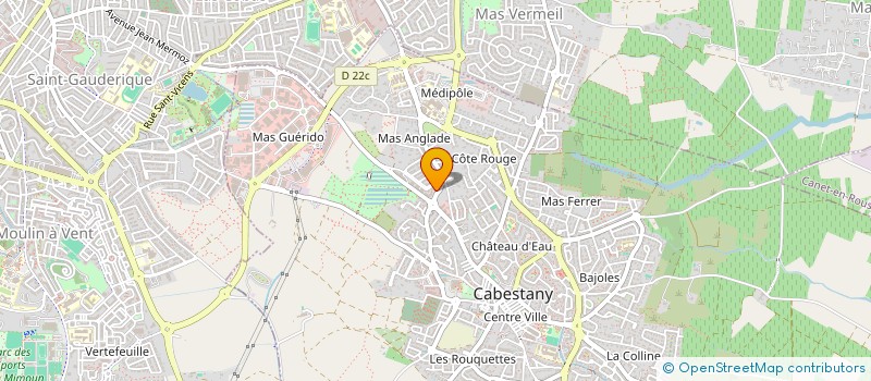 localisation de l'entreprise SCM DE MASSEURS KINESITHERAPEUTES CABESANTE à CABESTANY