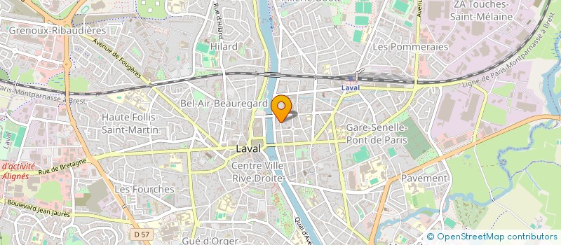 localisation de l'entreprise SCM DE MMES TRETON ET TIENVROT à LAVAL