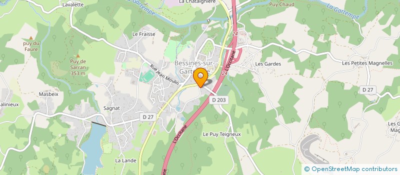 localisation de l'entreprise SCM DE PIERRE BELLE à BESSINES-SUR-GARTEMPE