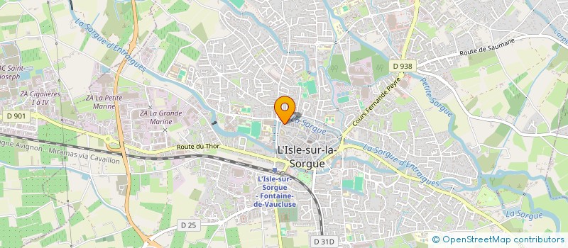 localisation de l'entreprise SCM DE PODOLOGIE  L'ISLE-SUR-LA-SORGUE