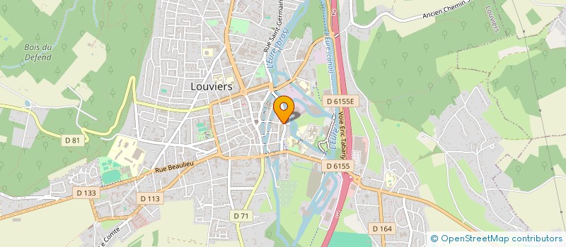localisation de l'entreprise SCM DE PODOLOGIE TEXERAUD MEISEILS à LOUVIERS