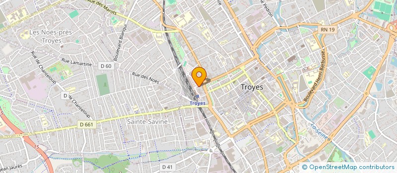 localisation de l'entreprise SCM DE RADIOLOGIE DU PARVIS DE LA GARE à TROYES
