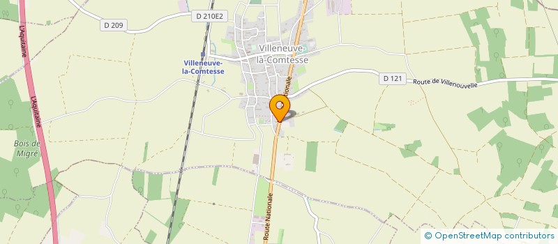 localisation de l'entreprise SCM DE SOINS INFIRMIERS  VILLENEUVE-LA-COMTESSE