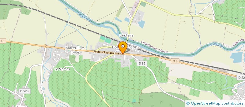 localisation de l'entreprise SCM DEBRIEL BRULFERT SCHMITT  MAREUIL-LE-PORT