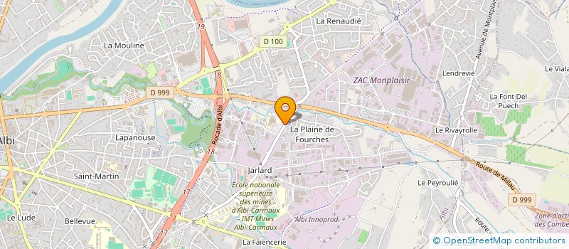 localisation de l'entreprise SCM DECUQ - VABRE à ALBI