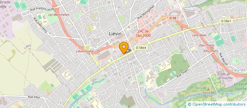 localisation de l'entreprise SCM DELACROIX DESCAMPS  LIEVIN