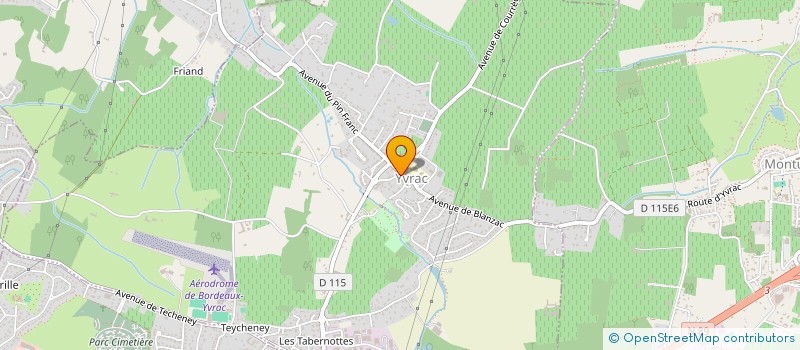 localisation de l'entreprise SCM DELAGE LEGER OLIVAN  YVRAC