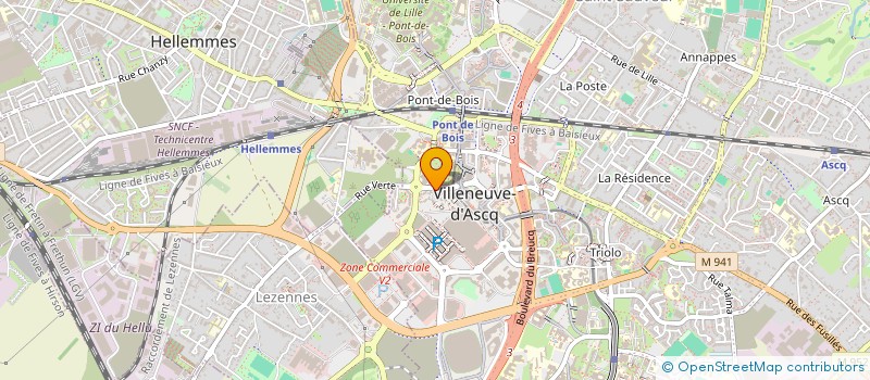 localisation de l'entreprise SCM DELCOURT YVART à VILLENEUVE-D'ASCQ