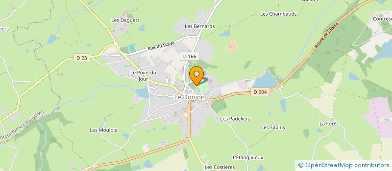 localisation de l'entreprise SCM DELPECH LEDUC à LE DONJON