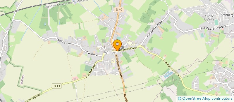 localisation de l'entreprise SCM DELPLANQUE B & PINATON A  WALLERS