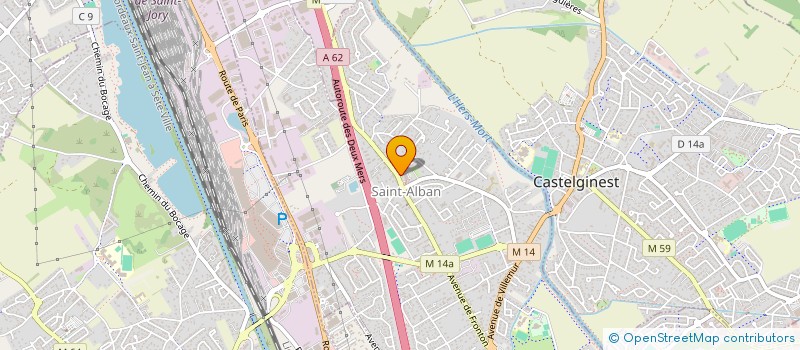 localisation de l'entreprise SCM DENT'ART  SAINT-ALBAN