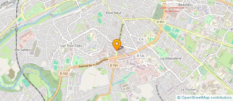 localisation de l'entreprise SCM DENT'ELLES  POITIERS