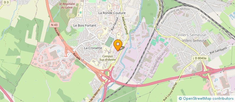 localisation de l'entreprise SCM DENT L H à CHARLEVILLE-MEZIERES