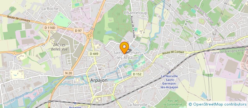 localisation de l'entreprise SCM DENTAIRE-BABIN à SAINT-GERMAIN-LES-ARPAJON