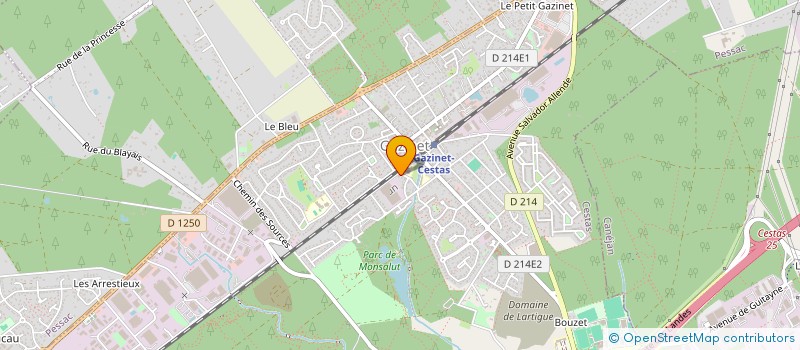 localisation de l'entreprise SCM DENTAIRE CARREYRE - MARTIN  CESTAS