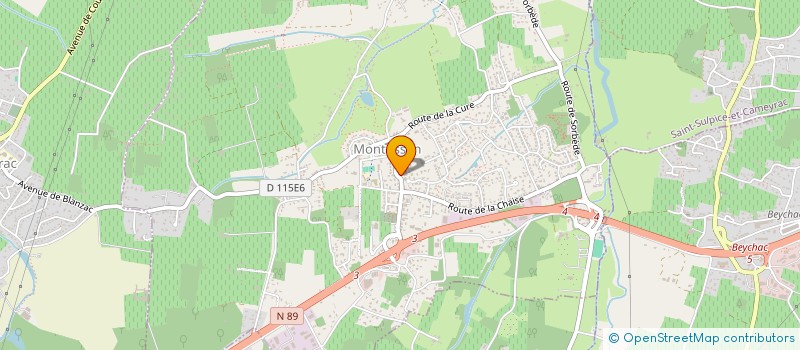 localisation de l'entreprise SCM DENTAIRE CARSOULE  MONTUSSAN