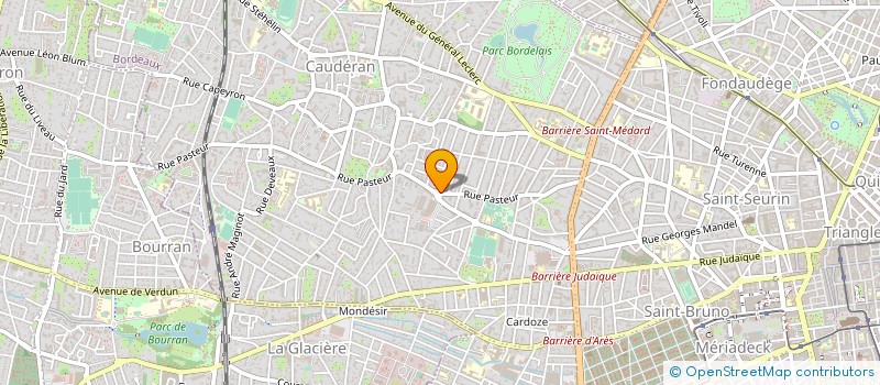 localisation de l'entreprise SCM DENTAIRE CAUDERAN PASTEUR à BORDEAUX