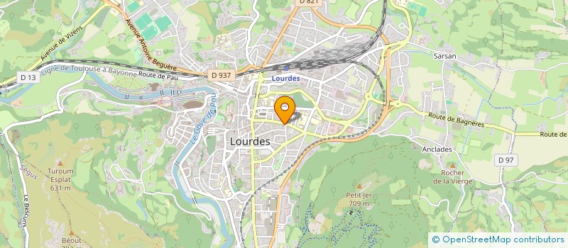 localisation de l'entreprise SCM DENTAIRE CLAIR SOLEIL à LOURDES