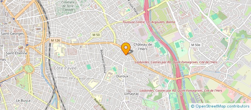 localisation de l'entreprise SCM DENTAIRE COTE PAVEE à TOULOUSE