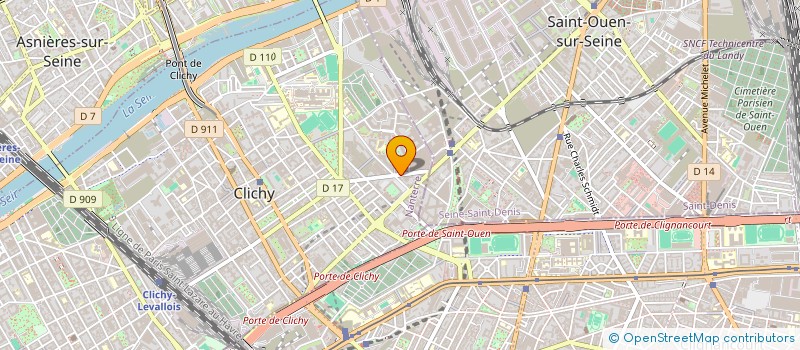 localisation de l'entreprise SCM DENTAIRE DE L'ESPACE CLICHY à CLICHY