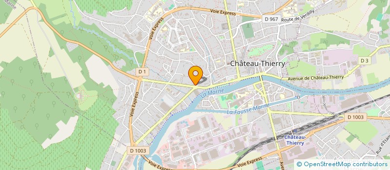 localisation de l'entreprise SCM DENTAIRE DE LA GIRAFE à CHATEAU-THIERRY