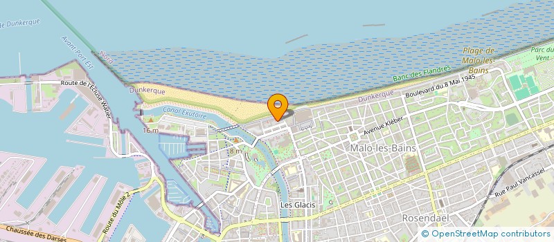 localisation de l'entreprise SCM DENTAIRE DES ILOTS BLEUS à DUNKERQUE