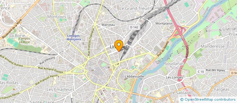 localisation de l'entreprise SCM DENTAIRE DU 24 COURS JOURDAN à LIMOGES