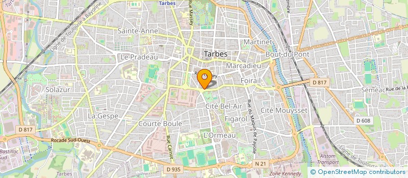 localisation de l'entreprise SCM DENTAIRE DU 4 SEPTEMBRE  TARBES