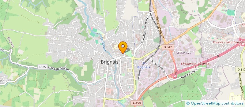 localisation de l'entreprise SCM DENTAIRE DU GARON  BRIGNAIS