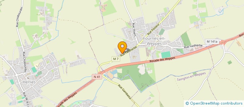 localisation de l'entreprise SCM DENTAIRE FOURNES  FOURNES-EN-WEPPES