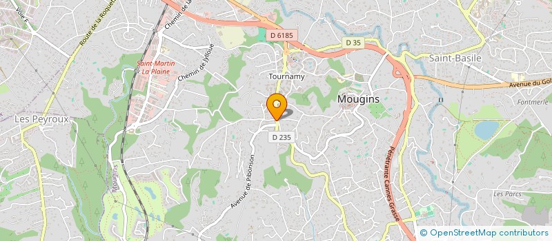 localisation de l'entreprise SCM DENTAIRE FRANCHI - MOUDOULAUD à MOUGINS
